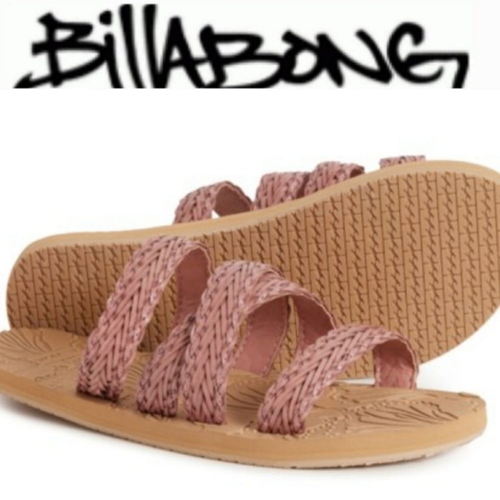 Billabong Lily Jane Braided Slide Sandal- Rose